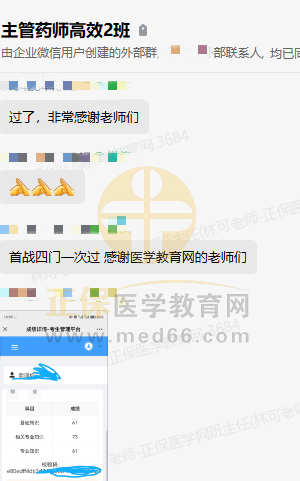 2024年药学职称已过学员分享：首战四门一次过，感谢医学教育网的老师们！